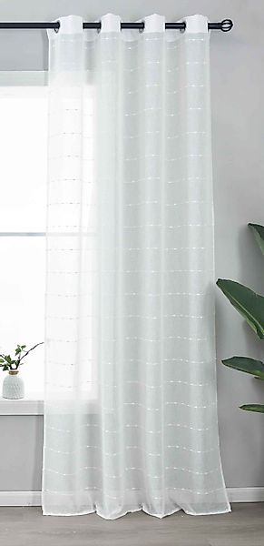 Gardinenbox Gardine (1 St), Ösen, halbtransparent, günstig online kaufen