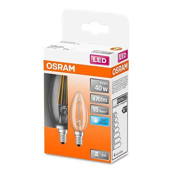 Osram Leuchtmittel E14 Kerzenform 2.700 K 470 lm 4,8 W günstig online kaufen