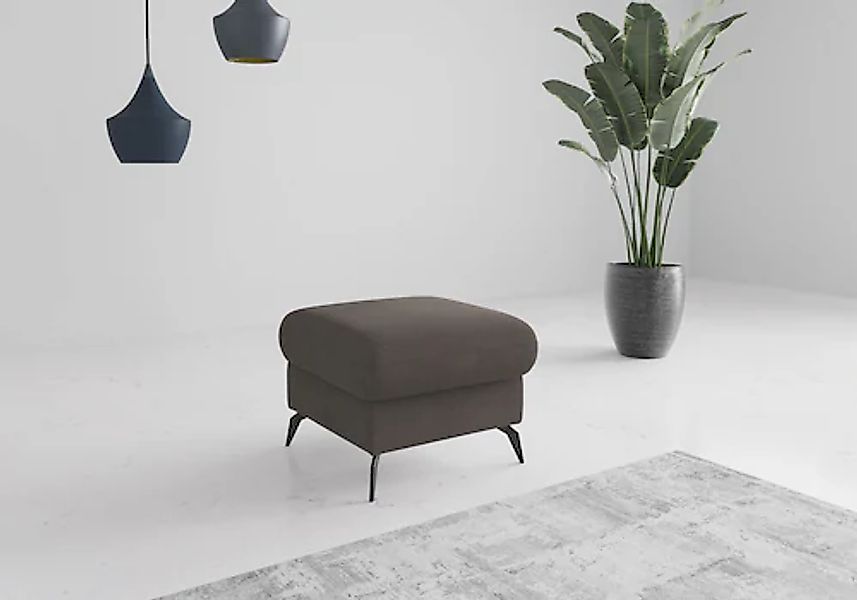 Home affaire Polsterhocker "Rochelle", (1 St.), moderne 15 cm Metallfüße günstig online kaufen