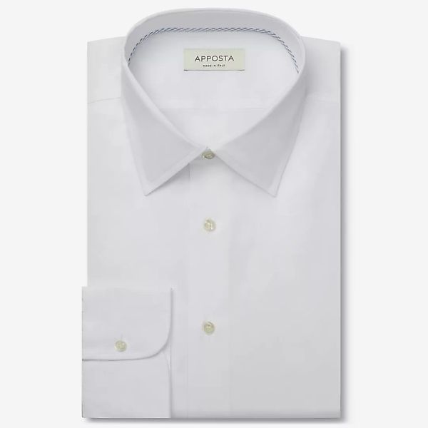 Hemd  einfarbig  weiß 100% reine baumwolle oxford, kragenform  niedriger sp günstig online kaufen