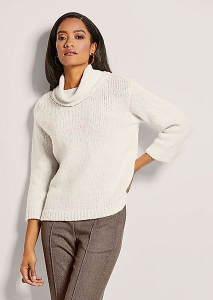MADELEINE Strickpullover Rollkragen-Pullover mit 3/4-Arm günstig online kaufen