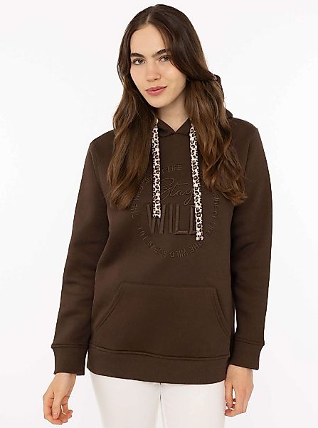 Zwillingsherz Hoodie ""Nelina"", mit Leo Band und schlichter Stickerei "Sta günstig online kaufen