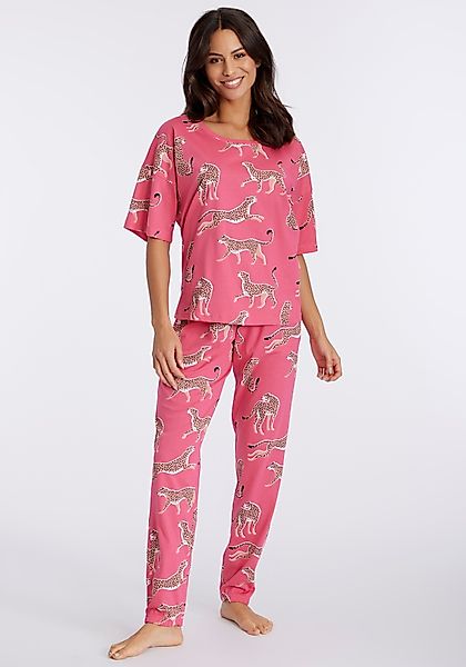 Vivance Dreams Pyjama 2 Stk. tlg., mt Animal Alloverprint günstig online kaufen