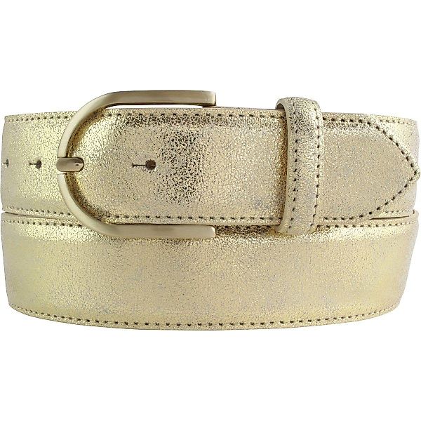 BELTINGER Ledergürtel Damen-Gürtel mit Metall-Optik Echt günstig online kaufen