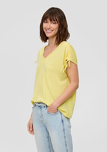 s.Oliver Kurzarmshirt Ärmelloses Shirt mit Bindedetails günstig online kaufen