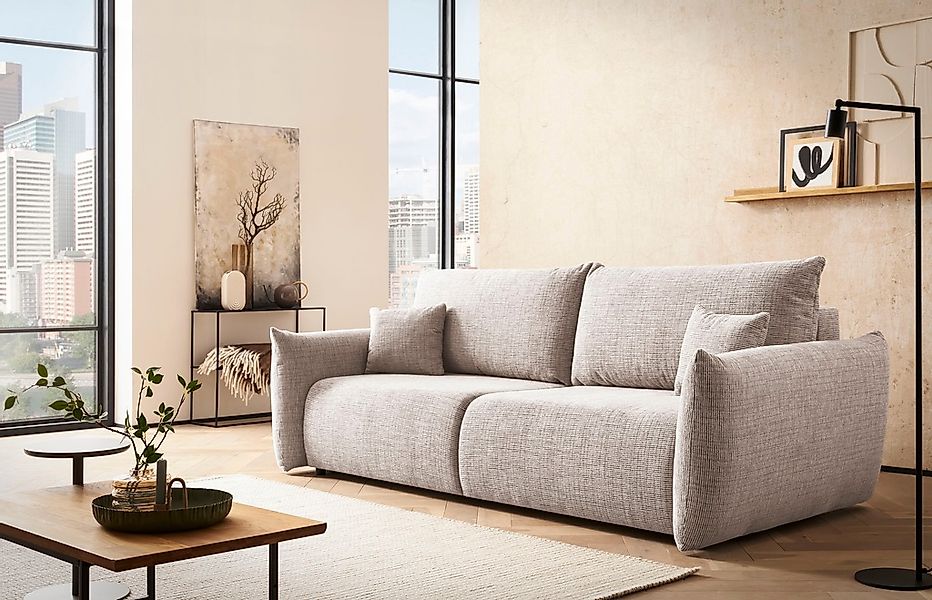 Home affaire 3-Sitzer "MAVAS Schlafsofa mit Bettkasten" ca.240/108cm (Liege günstig online kaufen