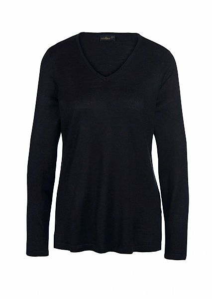 GOLDNER Strickpullover "Kurzgröße Langarm-Pullover mit V-Ausschnitt" Ohne günstig online kaufen