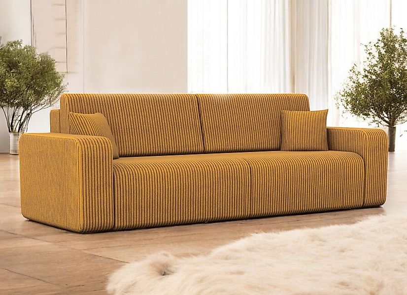 Compleo Schlafsofa mit Bettkasten Cordstoff LAGA günstig online kaufen