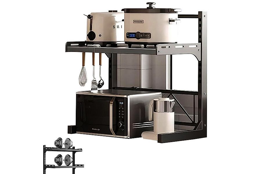 MODFU Küchenregal Multifunktionales Mikrowellenregal Haushaltsregal, höhenv günstig online kaufen