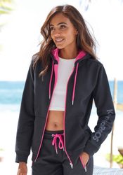 KangaROOS Sweatjacke mit kontrastfarbenen Details, Loungewear günstig online kaufen
