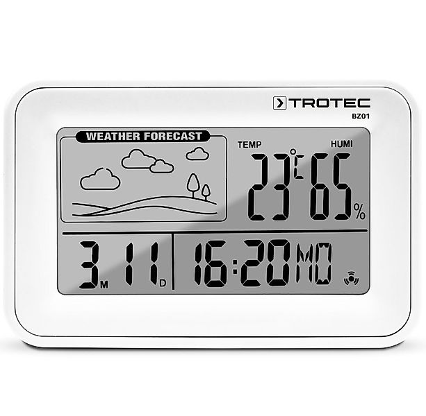 TROTEC Wecker Digital mit Wetterstation BZ01 günstig online kaufen