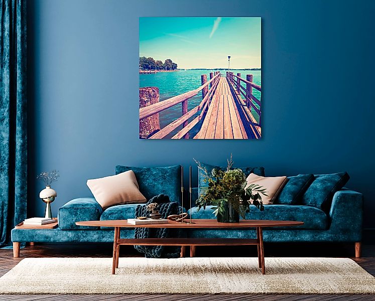 queence Acrylglasbild "Ernesto", Strand-Himmel-Düne-Landschaft-Meer-Meer Bi günstig online kaufen