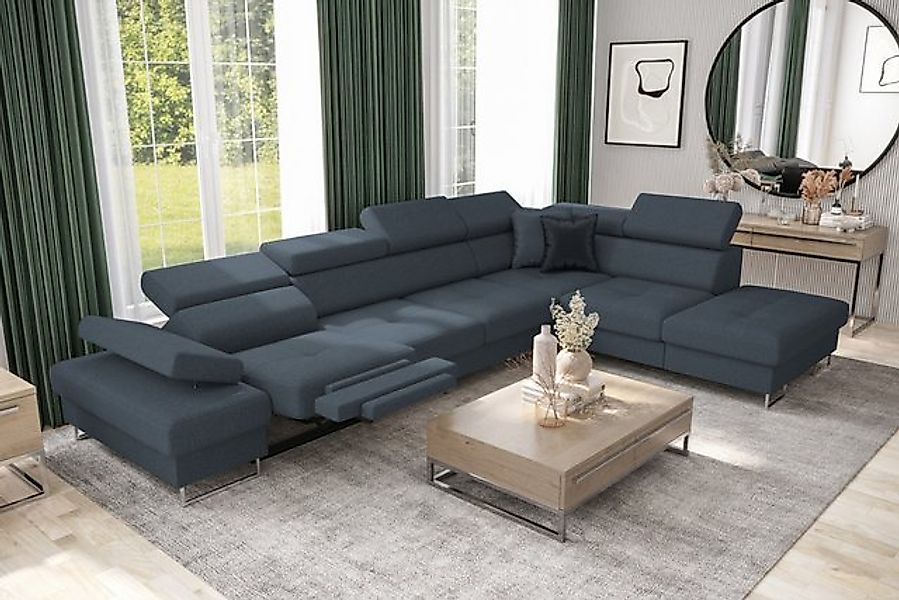 Friderik-EU Ecksofa GALAXY RELAX mit Schlaffunktion, Bettkasten, 225×350 cm günstig online kaufen