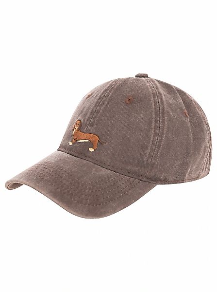 Zwillingsherz Baseball Cap ""Dackel"" Dackelmotiv gestickt, moderner Vintag günstig online kaufen