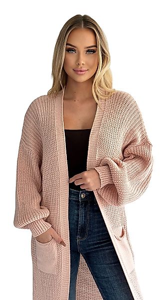 Mississhop Longstrickjacke Cardigan Longstrickjacke extra lange günstig online kaufen
