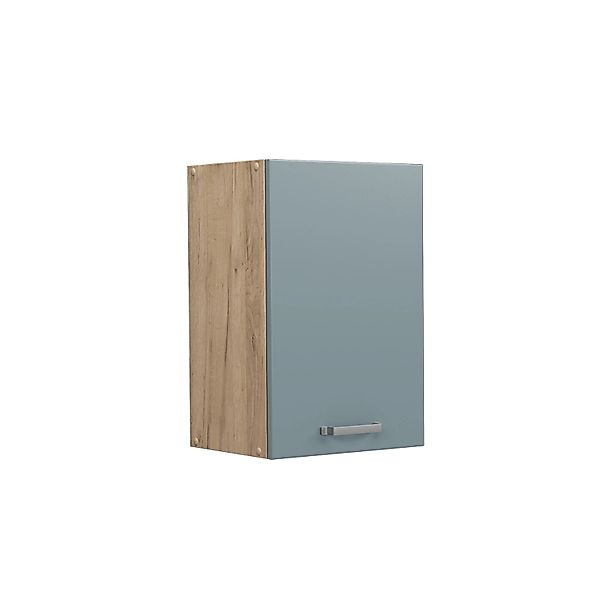 Vicco Hängeschrank R-Line Hängender Küchenschrank Blau-Grau/Goldkraft Eiche günstig online kaufen