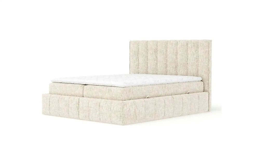 Boxspringbett mit Stauraum   ¦ creme ¦ Maße (cm): B: 165 H: 124 Betten > Ko günstig online kaufen