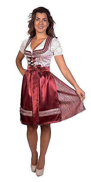 Trachtl Dirndl Trachtl Midi Dirndl Kerstin Bordeaux 44 günstig online kaufen