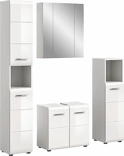 INOSIGN Badezimmer-Set Set, 4 Stk. tlg. Florenz, Badkombination 4-tlg., Wei günstig online kaufen