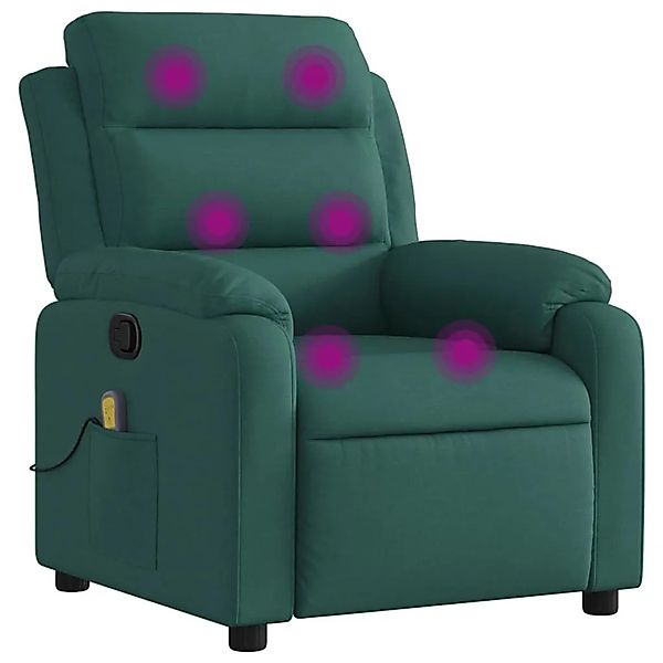 vidaXL Massagesessel Dunkelgrün Stoff 373480 günstig online kaufen