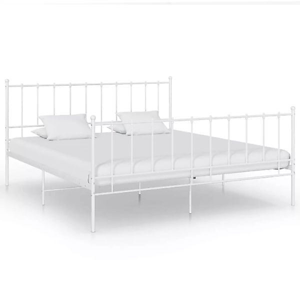 Bett Weiß Metall 180x200 Cm günstig online kaufen
