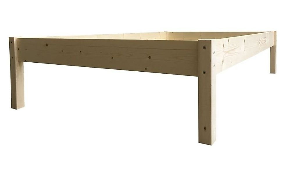 LIEGEWERK Massivholzbett Erhöhtes Bett Seniorenbett Massivholz 90x200 100x2 günstig online kaufen
