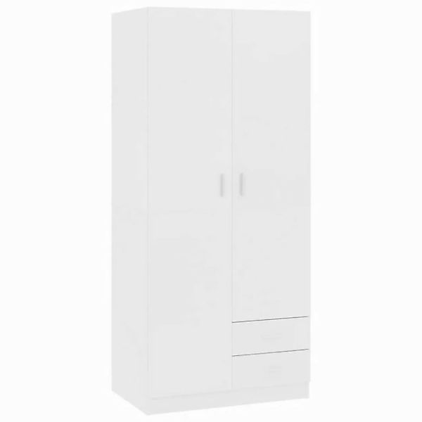 furnicato Kleiderschrank Weiß 80x52x180 cm Holzwerkstoff (1-St) günstig online kaufen