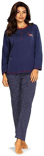 comtessa Schlafanzug Cosy Winter (Set, 2 tlg., 2-teilig) Damen Pyjama lang günstig online kaufen