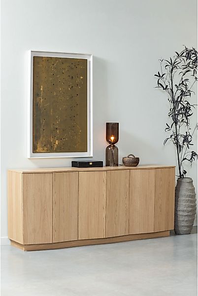 WOOOD Kommode Sideboard aus Eichenfurnier mit zeitlosem Design und Maserung günstig online kaufen