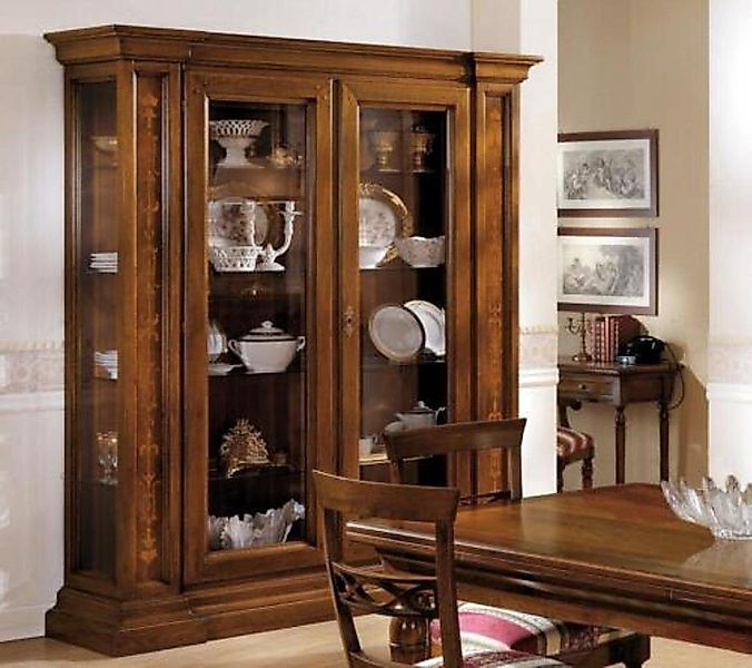 JVmoebel Glasvitrine Vitrine 2 Tür Schrank Vitrinen Wohnzimmer Schränke Sch günstig online kaufen