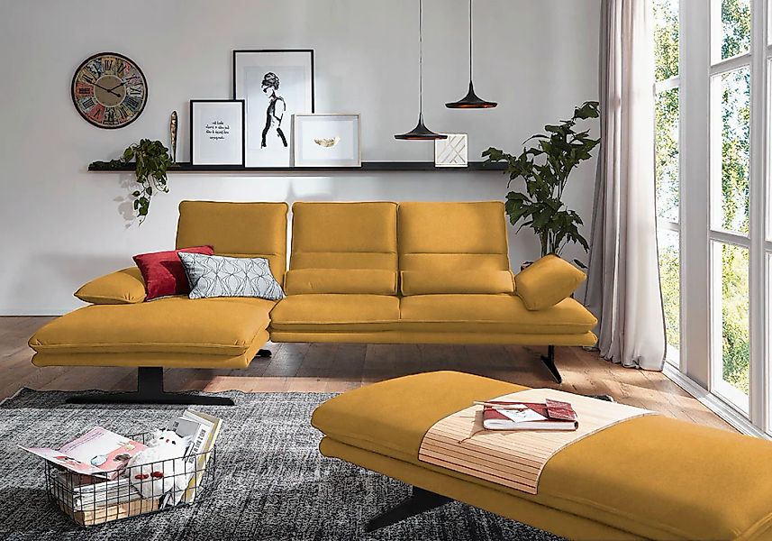 W.SCHILLIG Ecksofa "broadway, Designsofa mit tollem Sitzkomfort" Sitztiefen günstig online kaufen