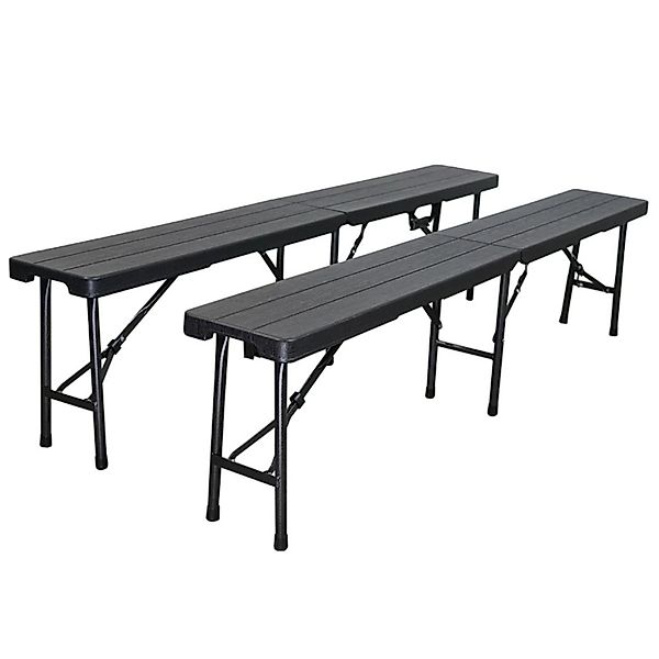 CHEFGASTRO 2er Set Bierbank Klappbar Klappbank Outdoor Wetterfest Mit Trage günstig online kaufen