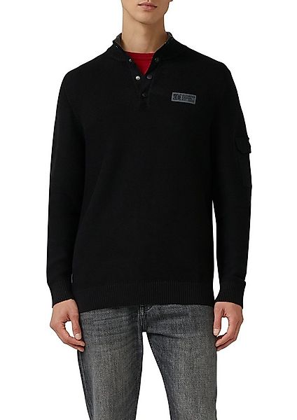 s.Oliver Strickpullover mit Logo Stickerei günstig online kaufen