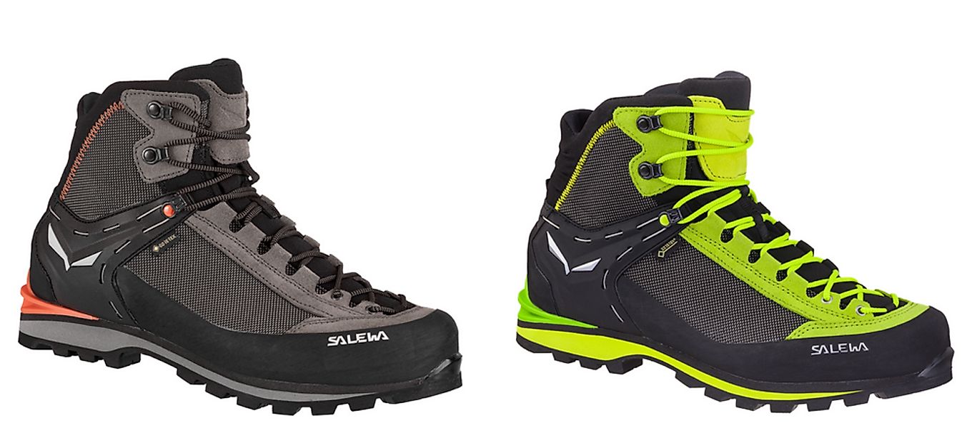 Salewa Crow GTX (Berg-Trekking, Veloursleder, wasserdicht) schwarz/lime Wan günstig online kaufen