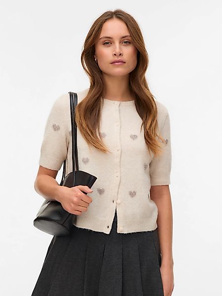 Vero Moda Strickjacke "VMDOFFY INTARSIA 2/4 O-NCK CARDIGAN NOOS" günstig online kaufen