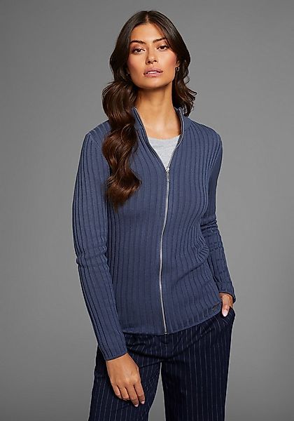 Laura Scott Strickjacke in Rippstrick mit Zipper günstig online kaufen