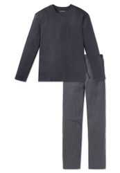 Schiesser Pyjama "Ebony" 2 Stk. tlg., mit rundem Halsausschnitt günstig online kaufen