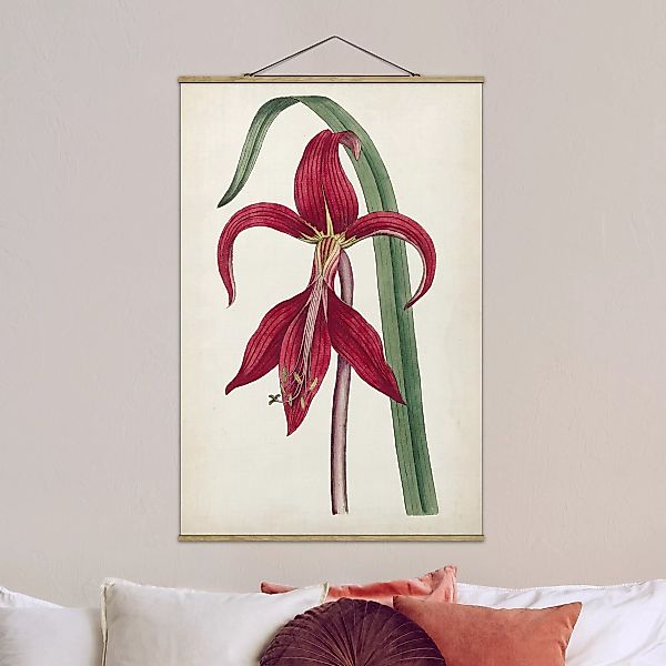 Stoffbild Blumen mit Posterleisten - Hochformat Gartenschönheit I günstig online kaufen