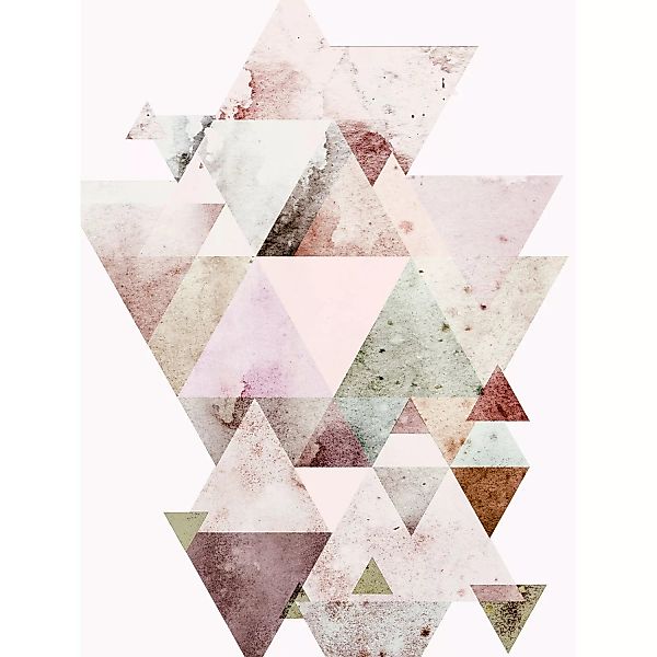 Komar Poster "Triangles Red", Formen-Kunst, (1 St.) günstig online kaufen