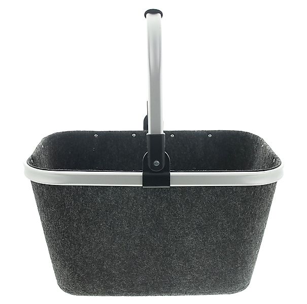 Dekoleidenschaft Einkaufskorb "Anthrazit" aus Filz, Tragekorb grau, Aufbewa günstig online kaufen