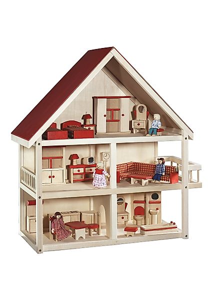roba® Puppenhaus Villa Bunt, 3-stöckig, inkl. günstig online kaufen