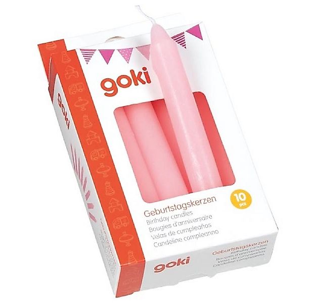 goki Geburtstagskerze Geburtstagskerzen, 10 cm Ø 1,3 cm, Dekoration, Tischd günstig online kaufen