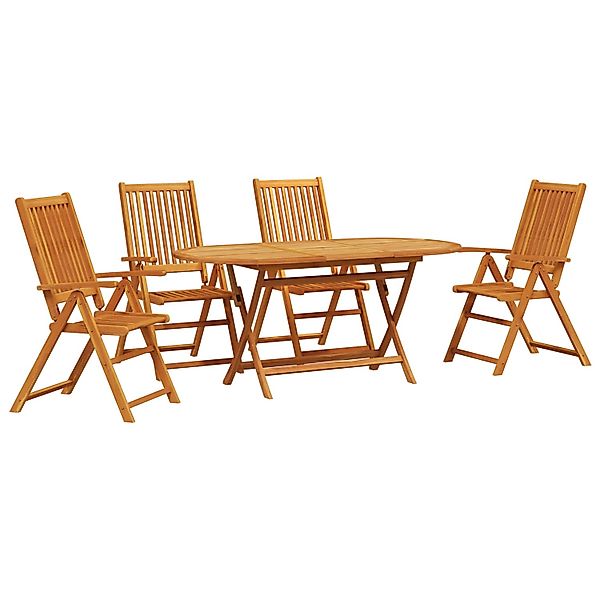 vidaXL 5-tlg Garten-Essgruppe Massivholz Akazie 3375726 günstig online kaufen
