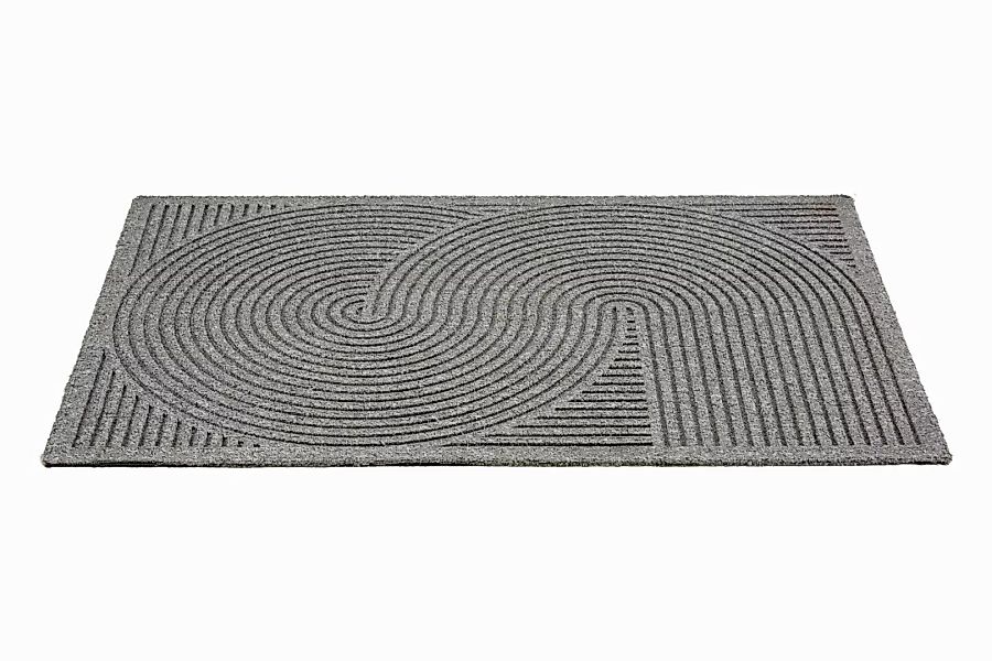 Outdoor Türvorleger Graphic Deluxe 60x90 cm silber günstig online kaufen