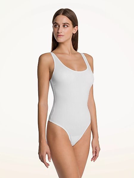 Wolford - Beauty Cotton Bodysuit, Frau, pearl, Größe: S günstig online kaufen