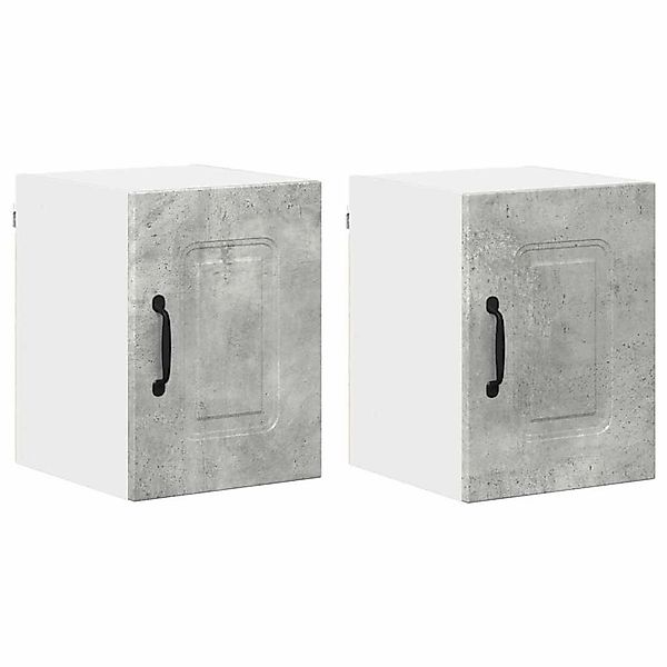 vidaXL Küchenwandschrank mit Regal 2 Stk Beton Grau 30 x 31 x 40 cm 884501 günstig online kaufen
