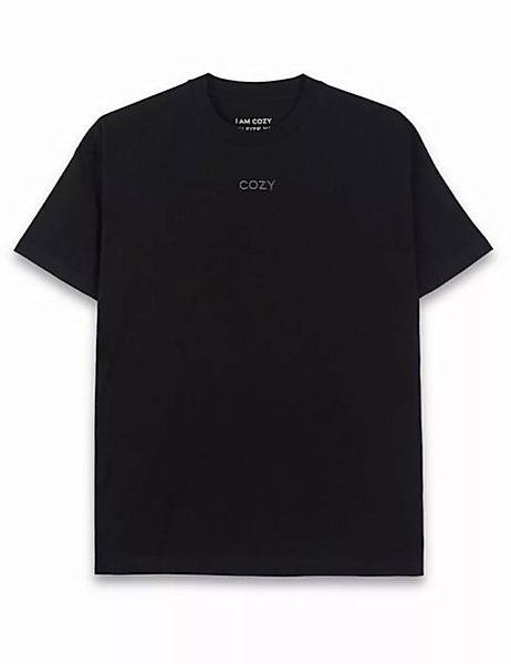 Cozy Panda T-Shirt Oversized Boxy-Fit aus 100% Baumwolle Made in Portugal günstig online kaufen