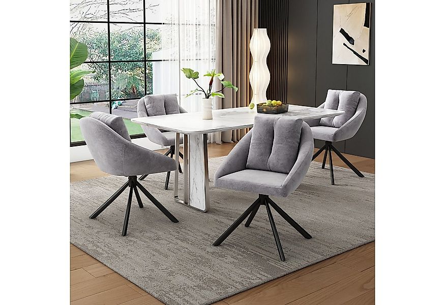 Flieks Esszimmerstuhl (360° drehbar, Set, 4 St), 4er Set Polsterstühle Dreh günstig online kaufen