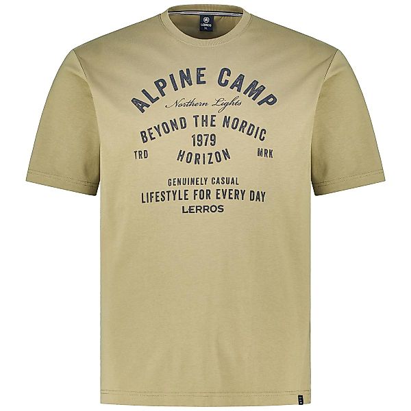 Lerros T-Shirt mit Motiv-Print Farbe khaki Größe: 6XL günstig online kaufen