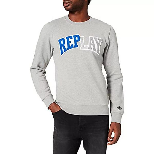 Replay M3515.000.23040p Sweatshirt S Melange Grey günstig online kaufen